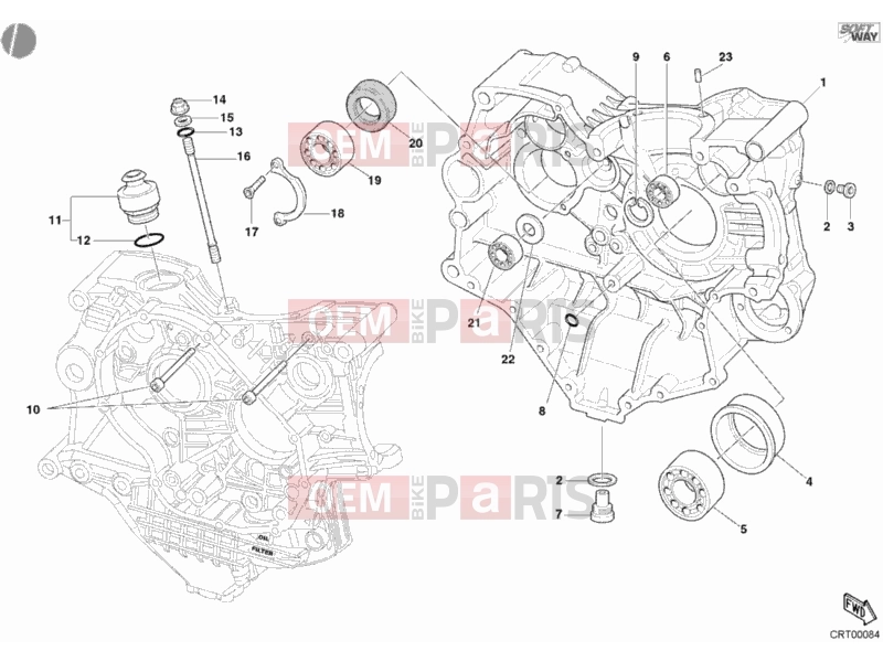 DUCATI 2004 998 Final Ed. CRANKCASE » ENGINE CASE