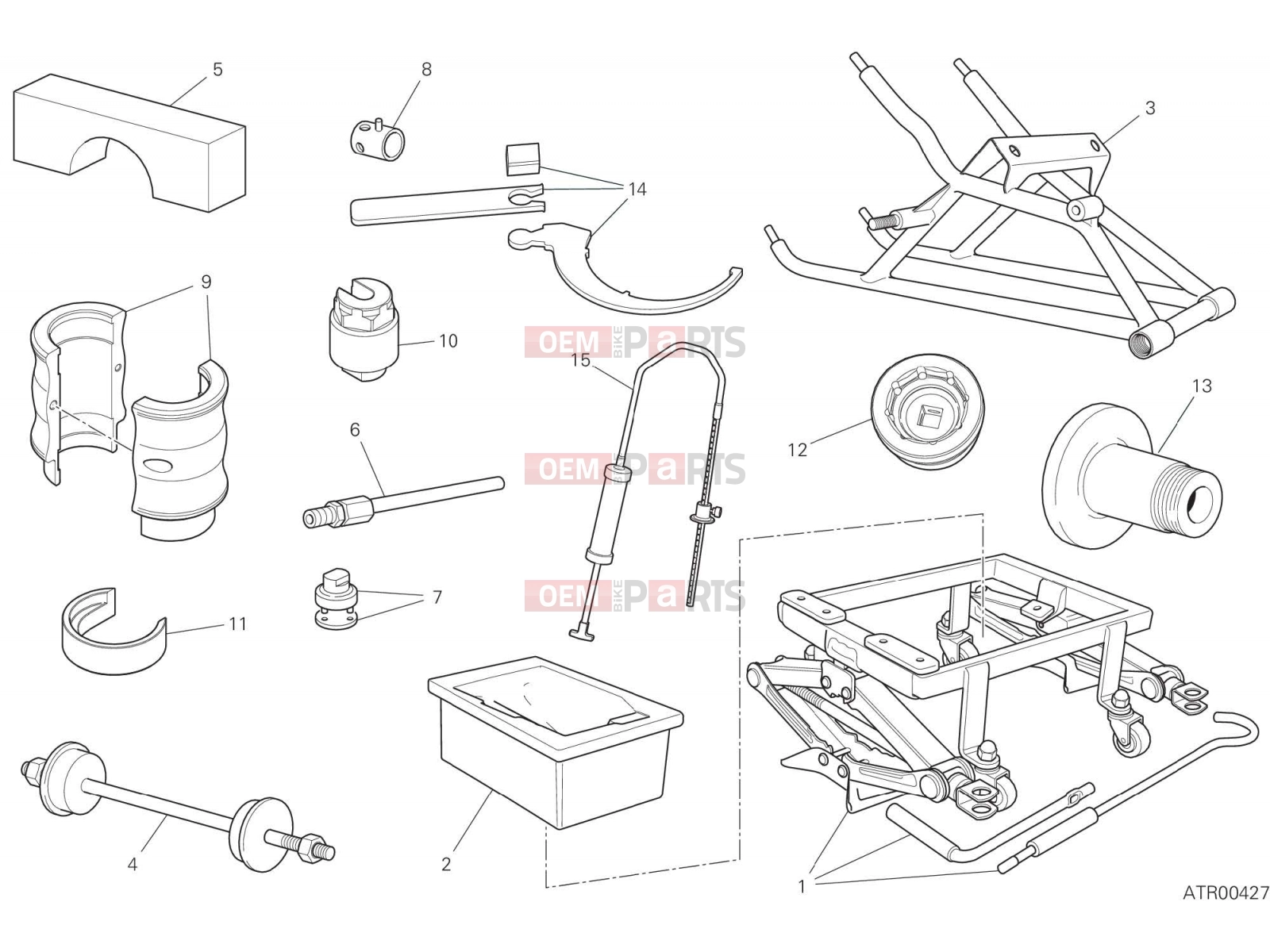 DUCATI 2021 Panigale V2 WORKSHOP SERVICE TOOLS (FRAME) [MOD:PANV2]