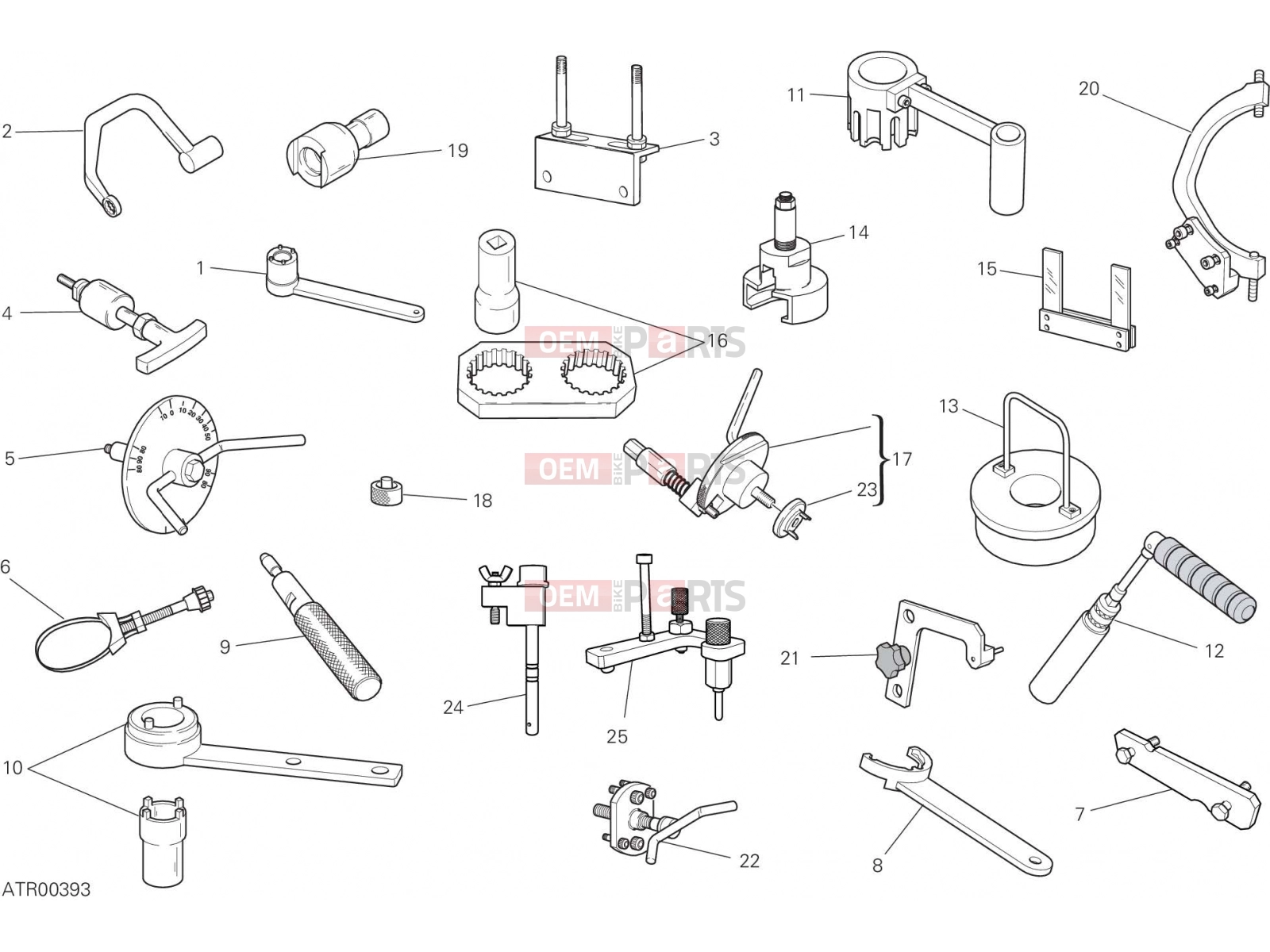 DUCATI 2021 Monster WORKSHOP SERVICE TOOLS (ENGINE) [MOD:M937]