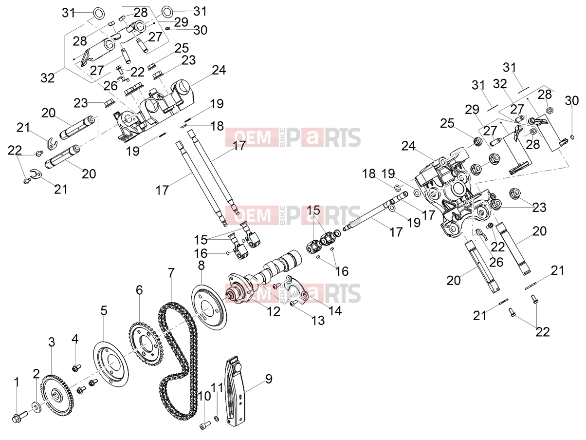 Engine » Timing system - Motoguzzi V85 TT 2020