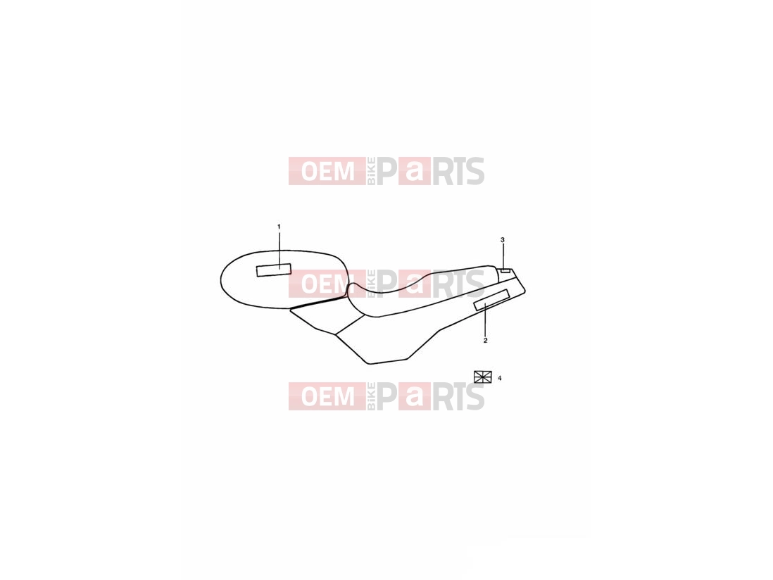 Triumph 1998 TRIDENT Decals Silver