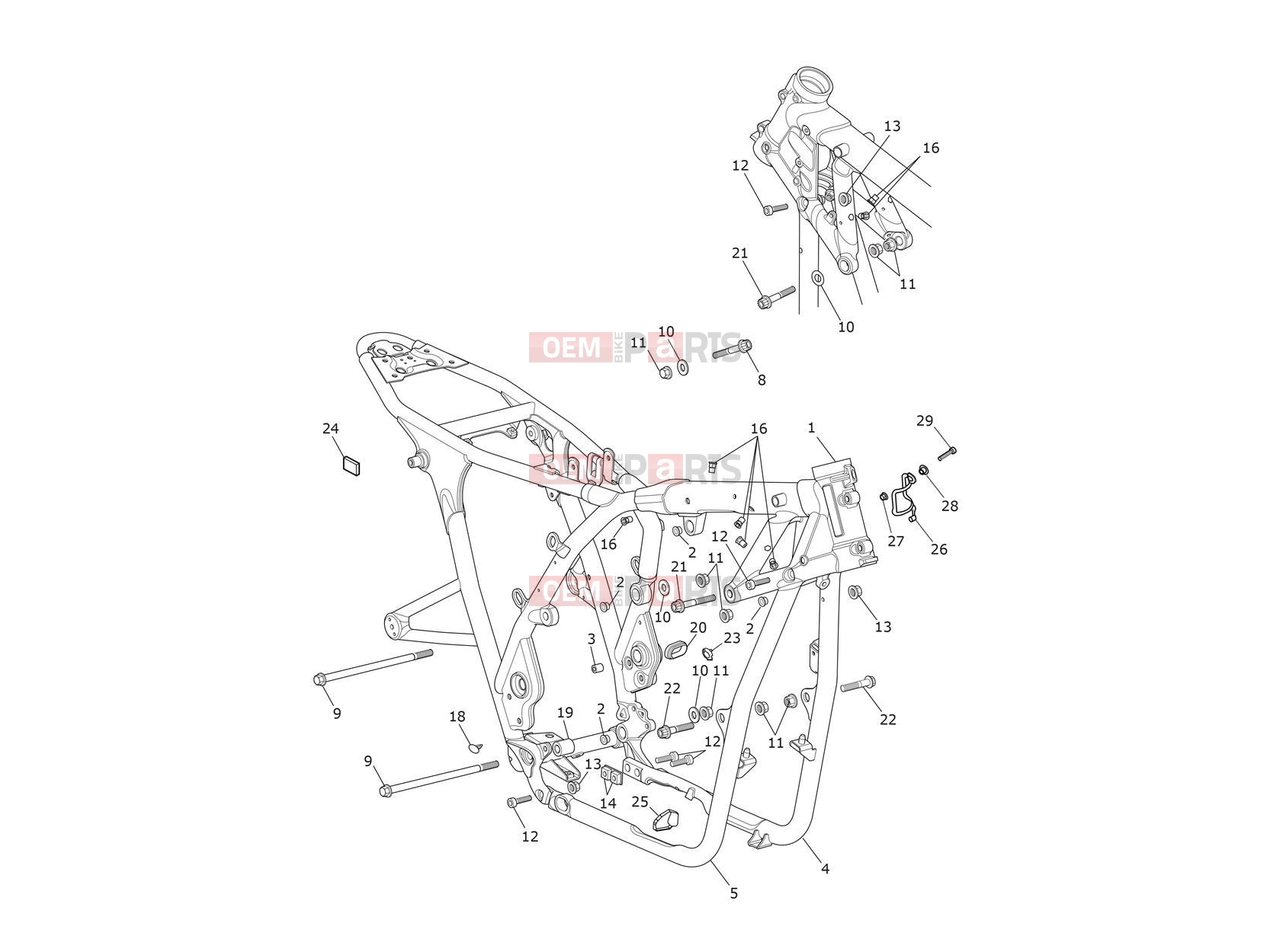 Triumph 2016 THRUXTON Main Frame Assembly