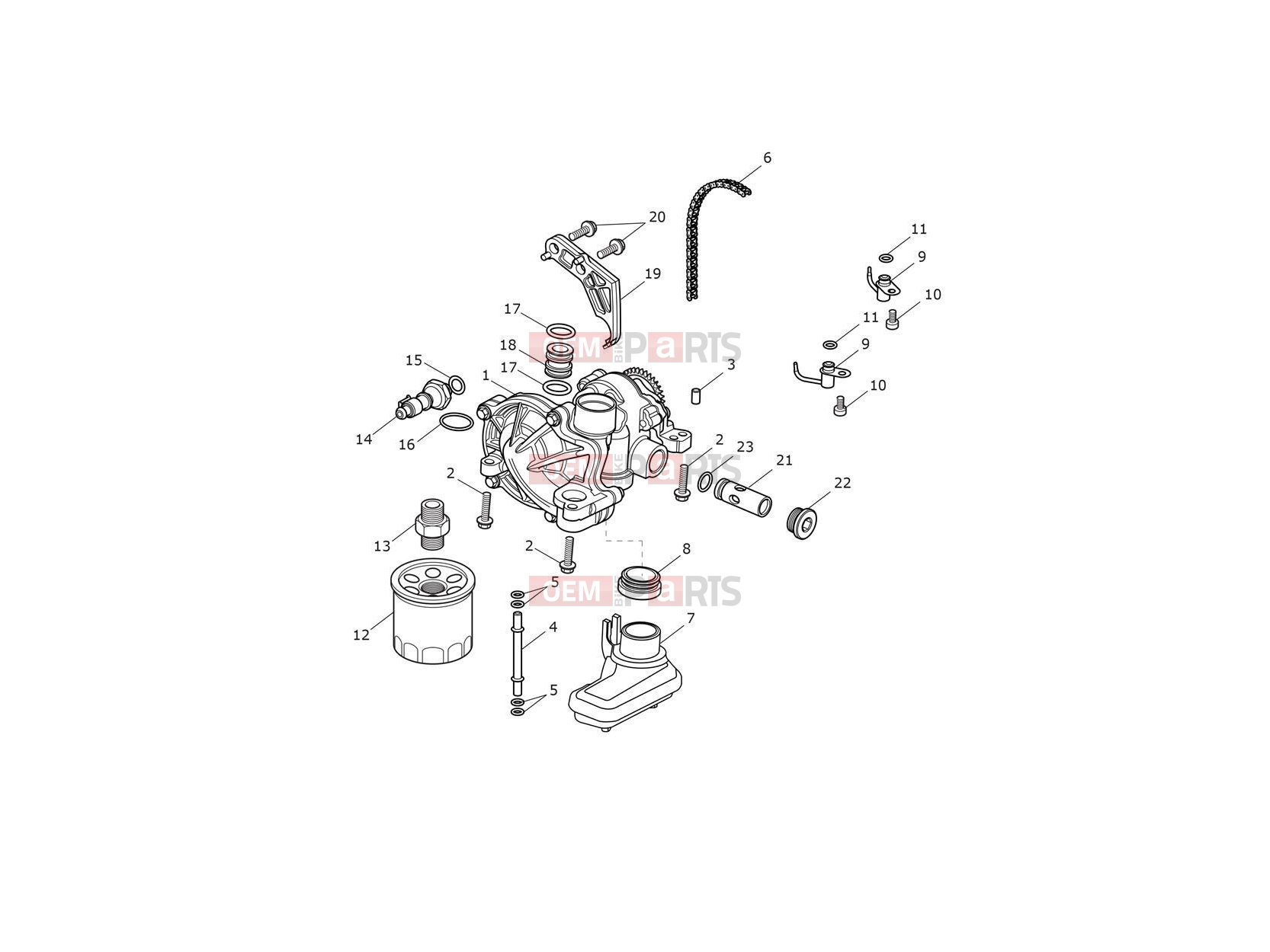 Triumph 2017 THRUXTON Lubrication system