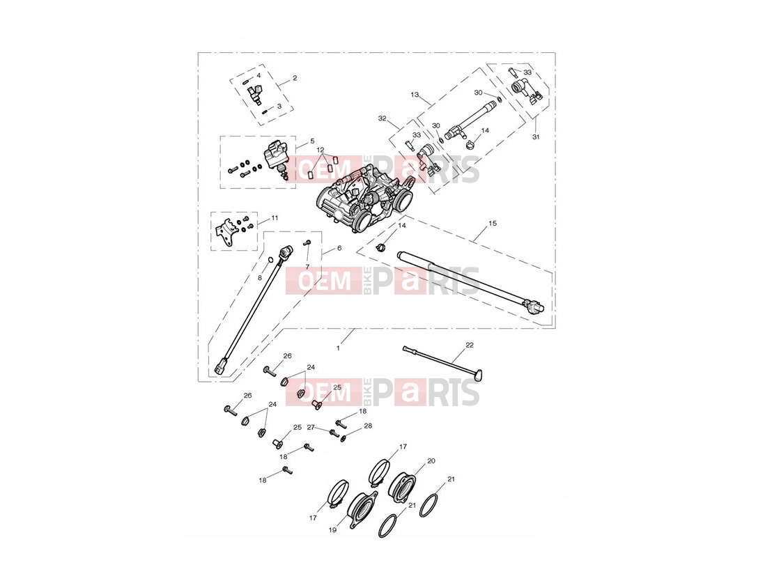 Triumph 2014 THUNDERBIRD COMMANDER Throttle Bodies