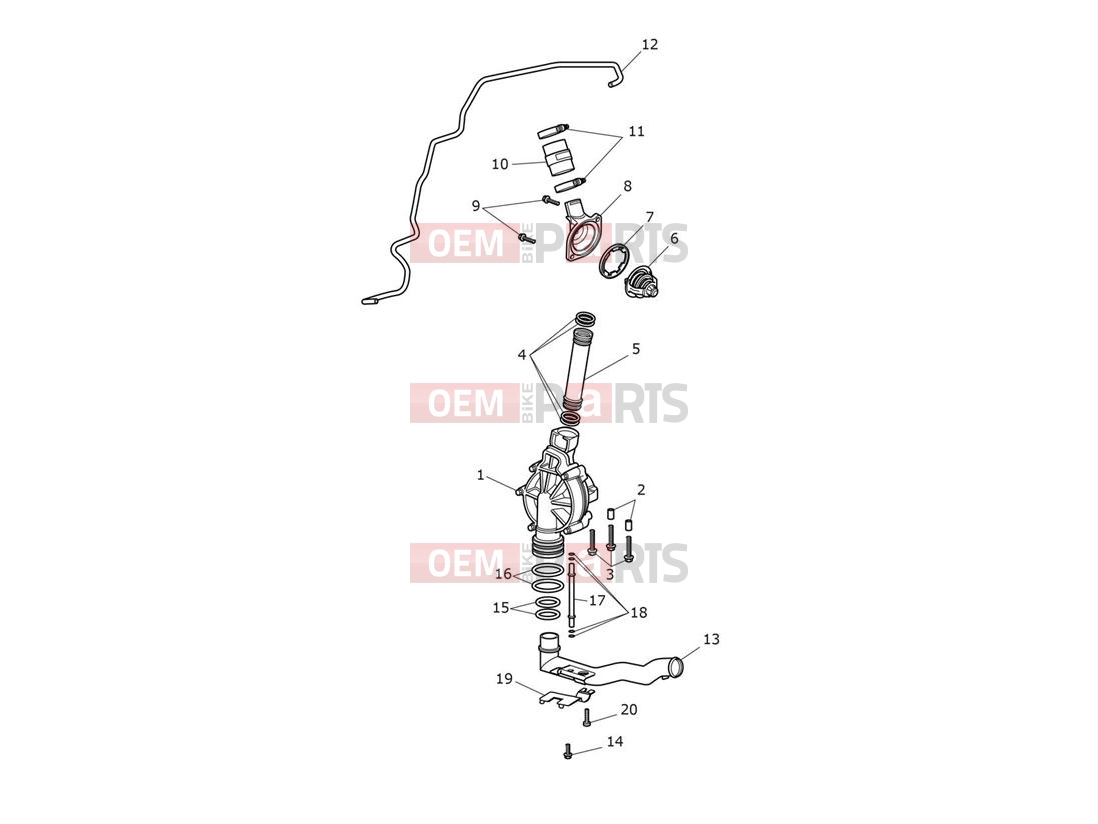 Triumph 2014 THUNDERBIRD STORM Cooling System - Continued