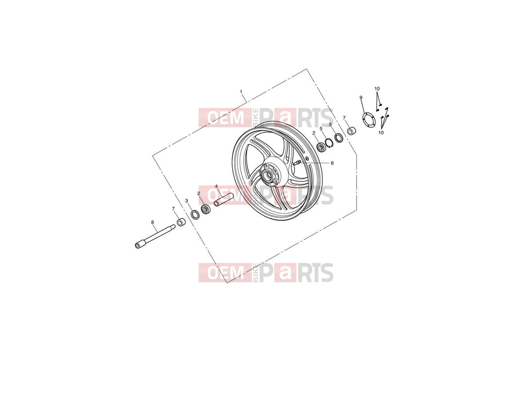 Triumph 2012 THUNDERBIRD STORM Front Wheel