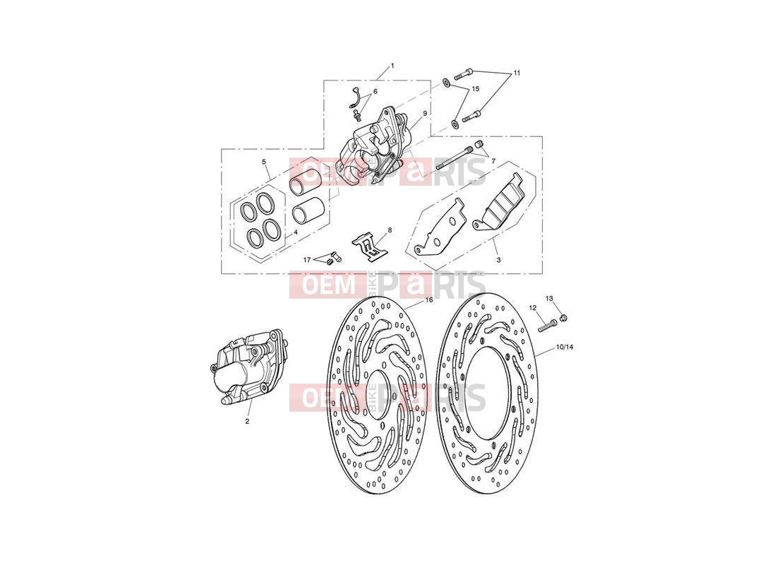 Triumph 2012 SPEEDMASTER EFI Front Brake Caliper & Disc