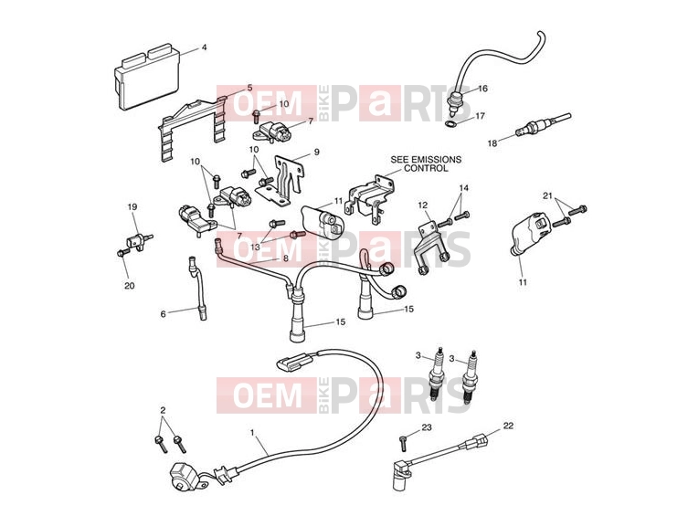 Triumph 2011 SCRAMBLER EFI Ignition System