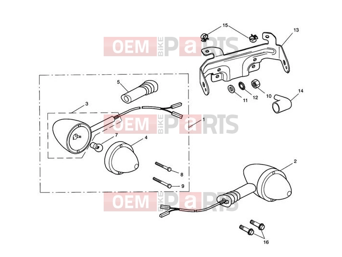 Triumph 2012 SCRAMBLER EFI Front Indicators