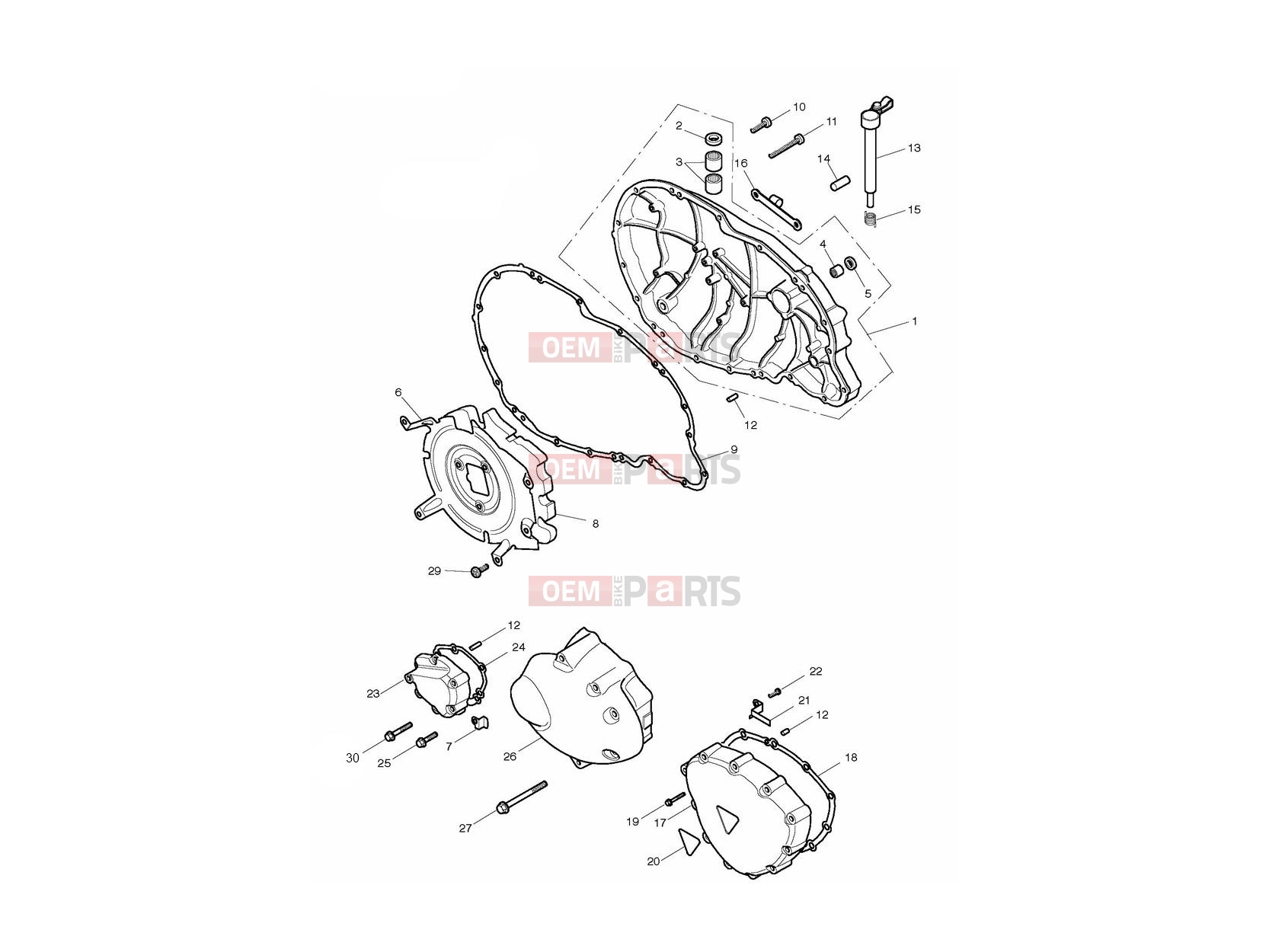 Triumph 2014 THRUXTON 900 EFI Engine Covers