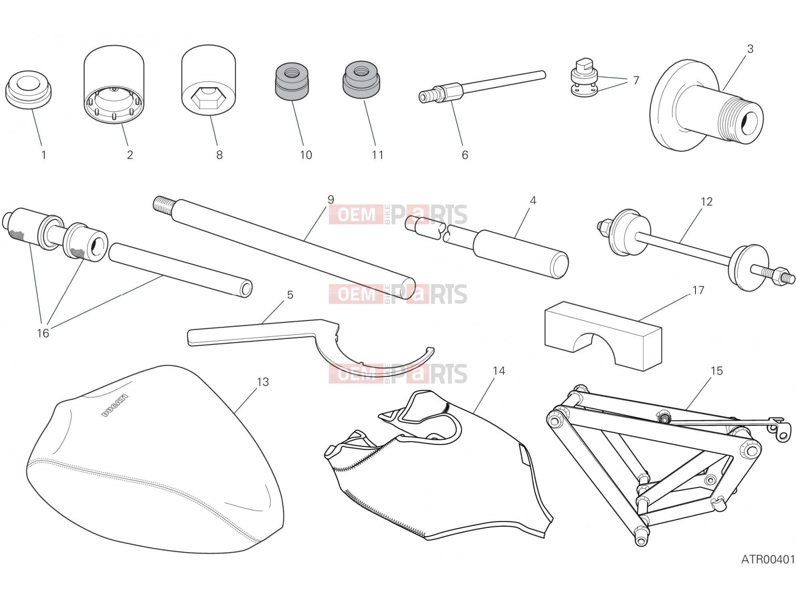 DUCATI 2022 Panigale V4 S WORKSHOP SERVICE TOOLS (FRAME)