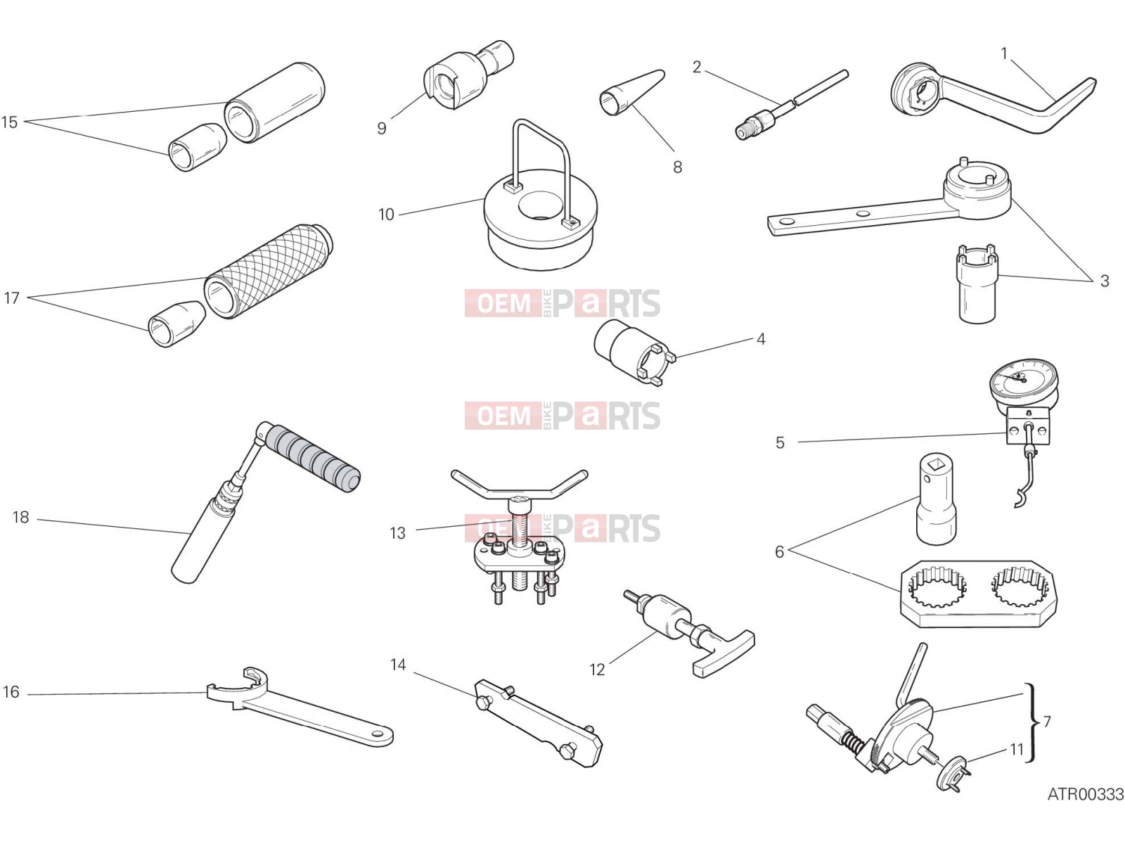 DUCATI 2016 Diavel WORKSHOP SERVICE TOOLS [MOD:DVL]