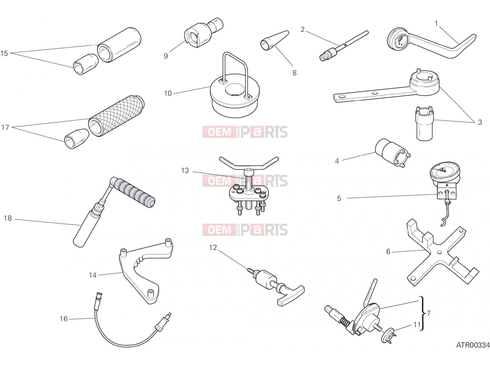 DUCATI 2020 Multistrada 1260 WORKSHOP SERVICE TOOLS [MOD:MS1260]