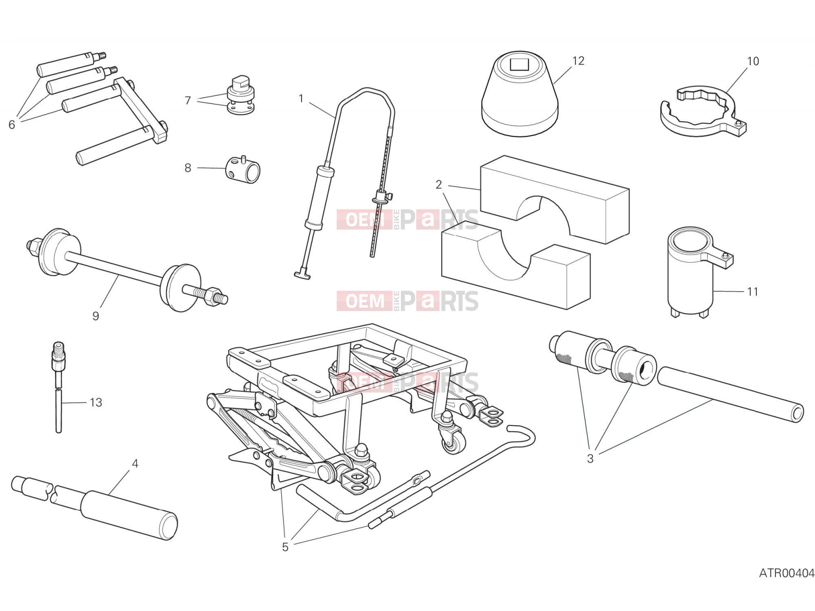 DUCATI 2021 Multistrada 950 WORKSHOP SERVICE TOOLS [MOD:MS950]