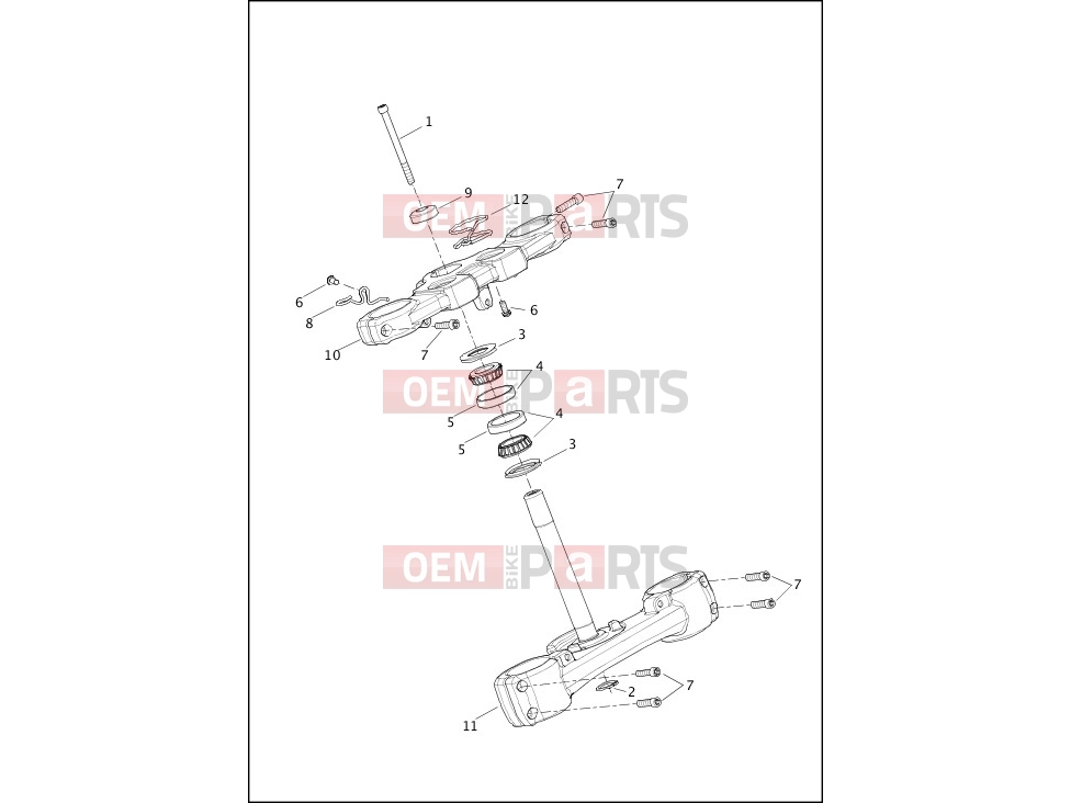 Harley-Davidson 2020 SOFTAIL SOFTAIL STANDARD  - FXST FORK BRACKETS, FRONT - FXFB, FXFBS