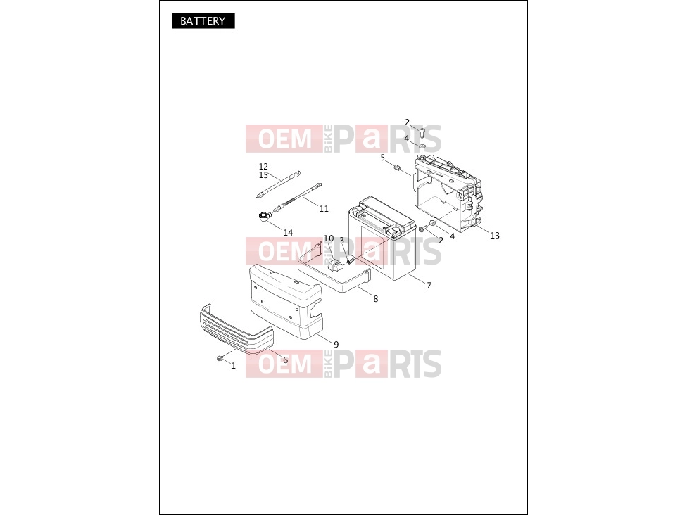 BATTERY - Harley-Davidson DYNA SWITCHBACK - FLD 103 2012
