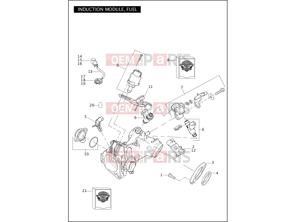 Harley-Davidson 2012 DYNA DYNA SWITCHBACK  - FLD 103 INDUCTION MODULE, FUEL
