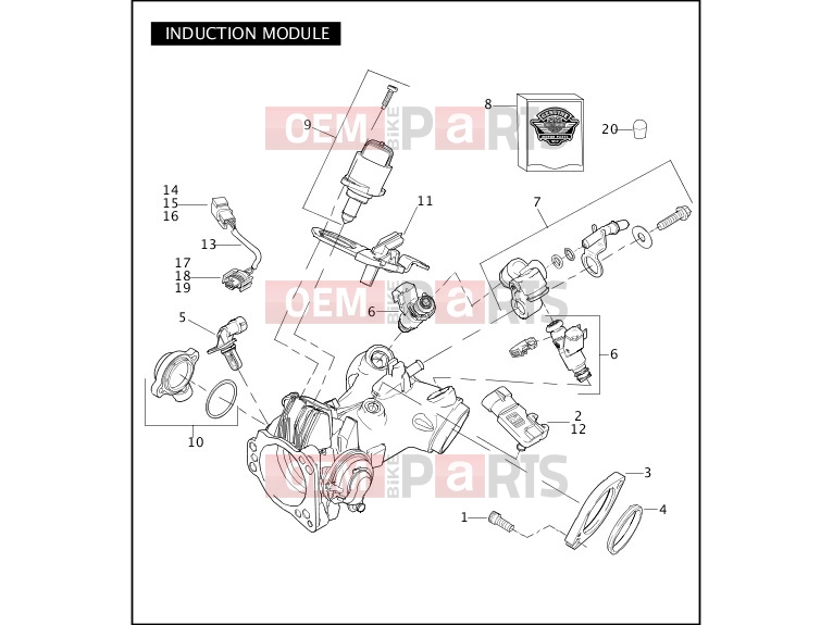 Harley-Davidson 2010 DYNA DYNA SUPER GLIDE  - FXD INDUCTION MODULE
