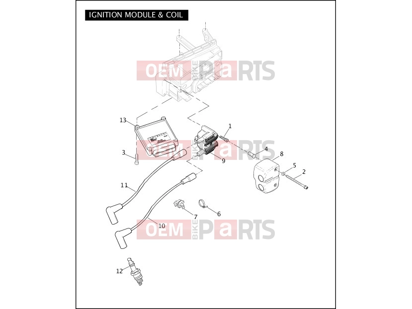 Harley-Davidson 2009 DYNA DYNA SUPER GLIDE  - FXD IGNITION MODULE & COIL