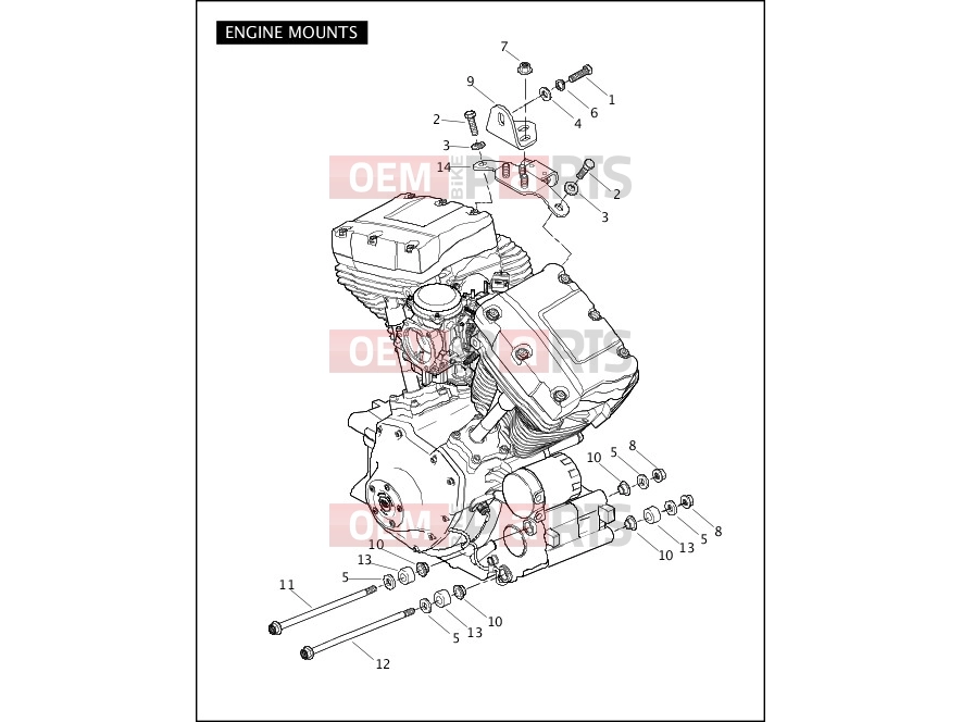 Harley-Davidson 2007 SOFTAIL SOFTAIL DEUCE  - FXSTD ENGINE MOUNTS