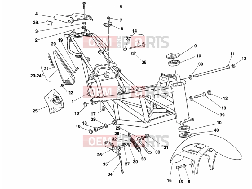 DUCATI 2000 Monster 750 FRAME » FRAME