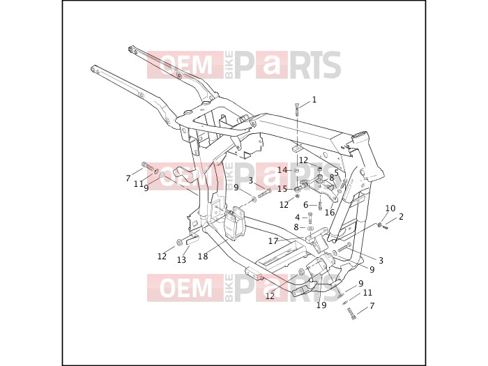 Harley-Davidson 2003 DYNA DYNA SUPER GLIDE  - FXD ENGINE MOUNTS & STABILIZER LINK