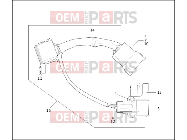 Harley-Davidson 2003 TOURING ELECTRA GLIDE STANDARD  - FLHT HARNESS, BANK ANGLE SENSOR