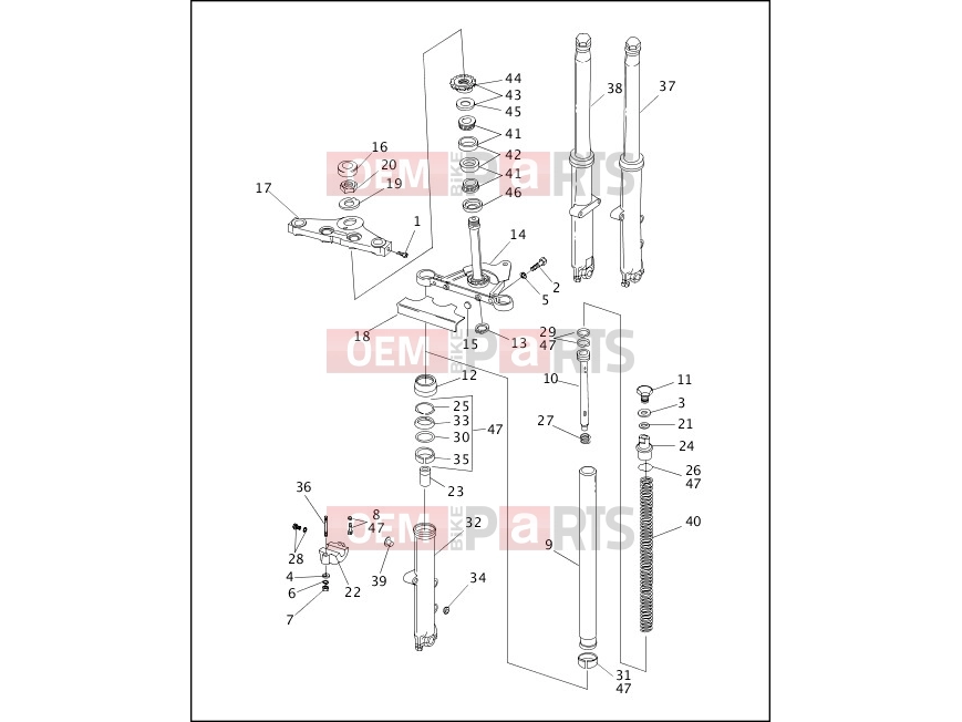 Harley-Davidson 1995 SOFTAIL FAT BOY  - FLSTF FRONT FORK - FXSTC