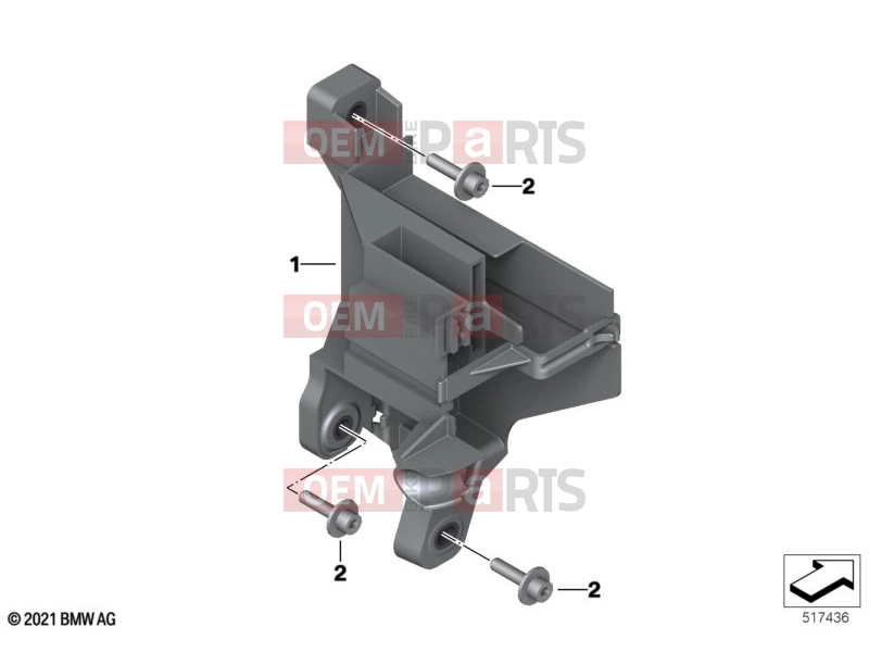 BMW Motorrad BMW 2021 C models CE04 (0C51, 0C53) 61 | Holder, basic module | Holder, basic module