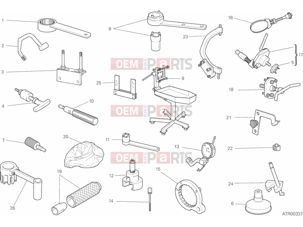 DUCATI 2015 Scrambler Icon WORKSHOP SERVICE TOOLS, ENGINE