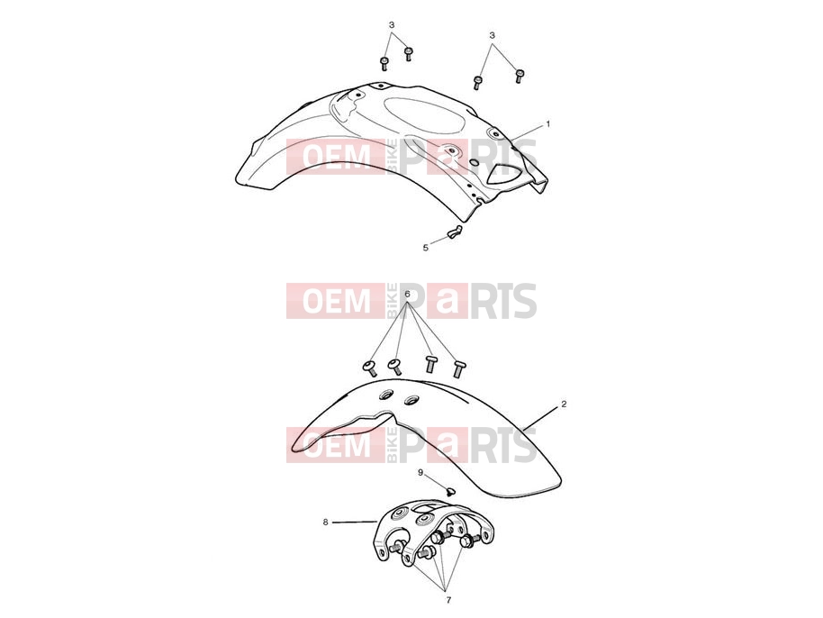 Triumph 2016 SCRAMBLER EFI Mudguards