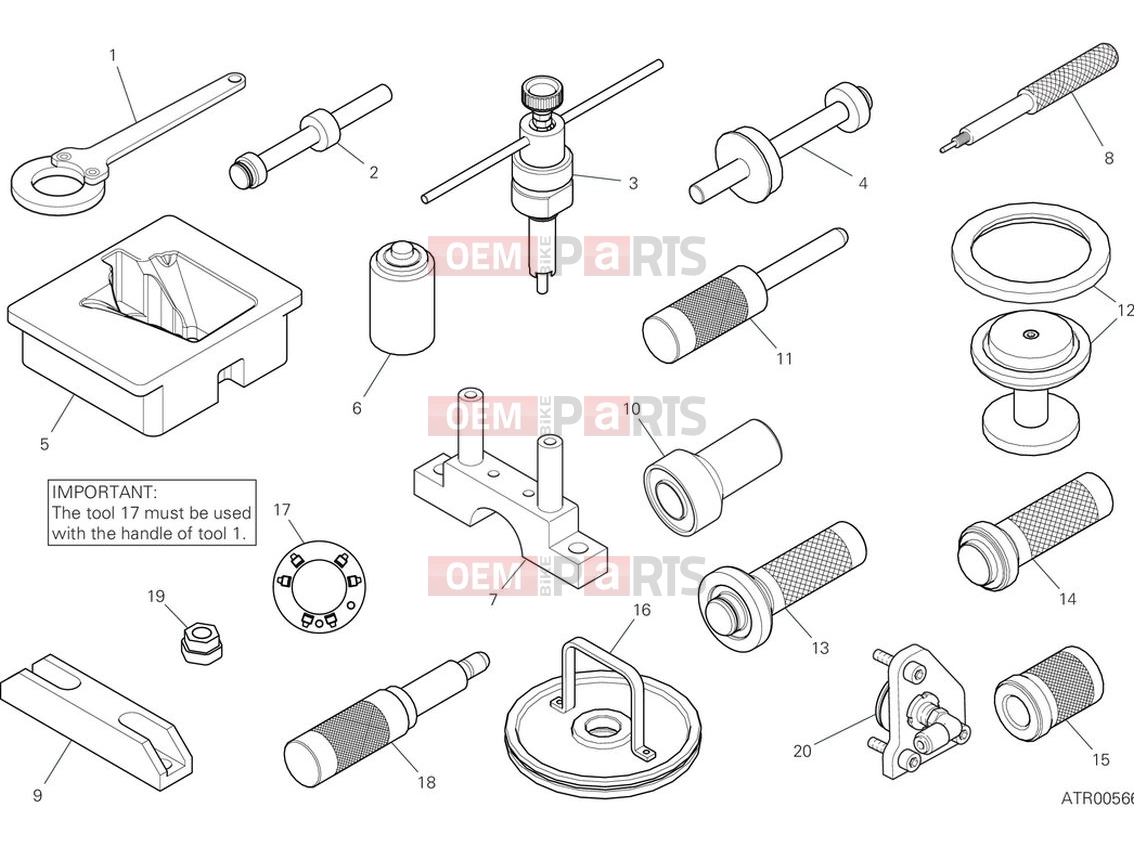 DUCATI 2024 Panigale V4 R Workshop service tools (engine 2)