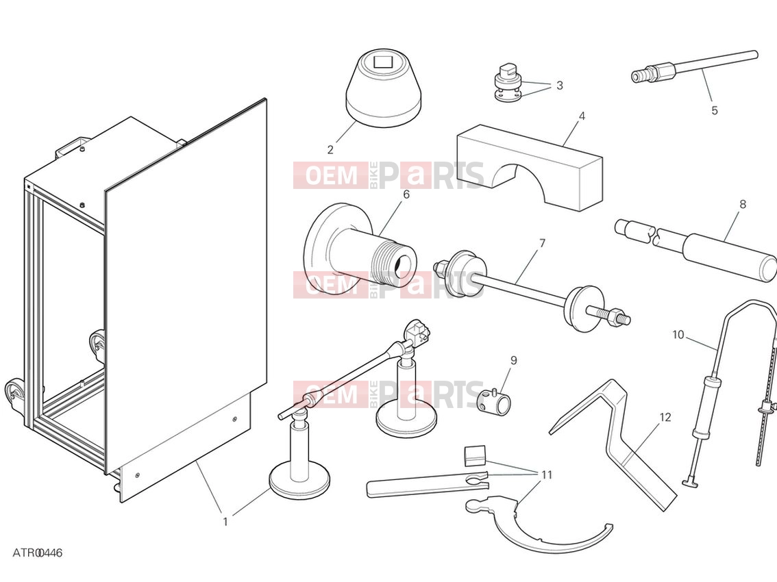 DUCATI 2024 Multistrada V4 Rally Workshop service tools (frame)