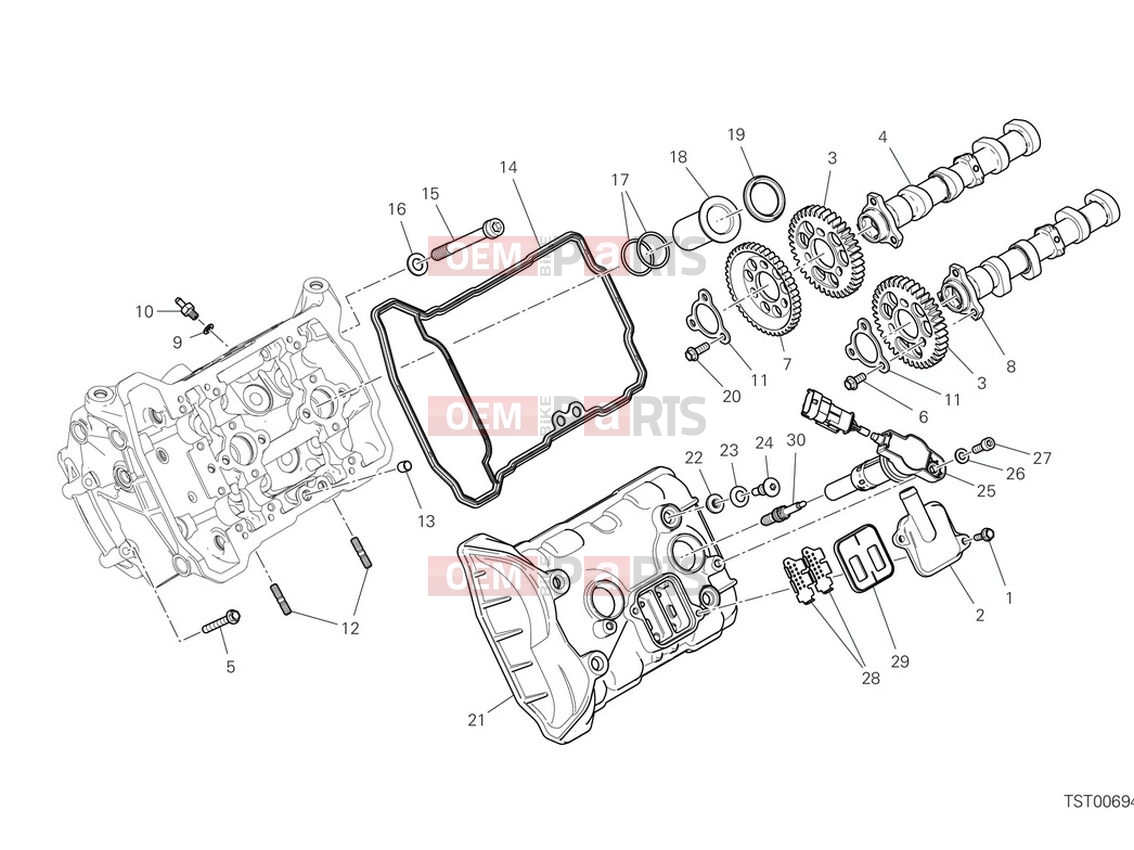 DUCATI 2022 Multistrada V4 S Front Timing System
