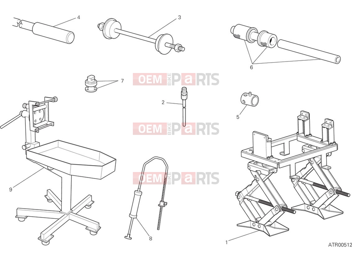 DUCATI 2024 Monster Workshop service tools (frame)