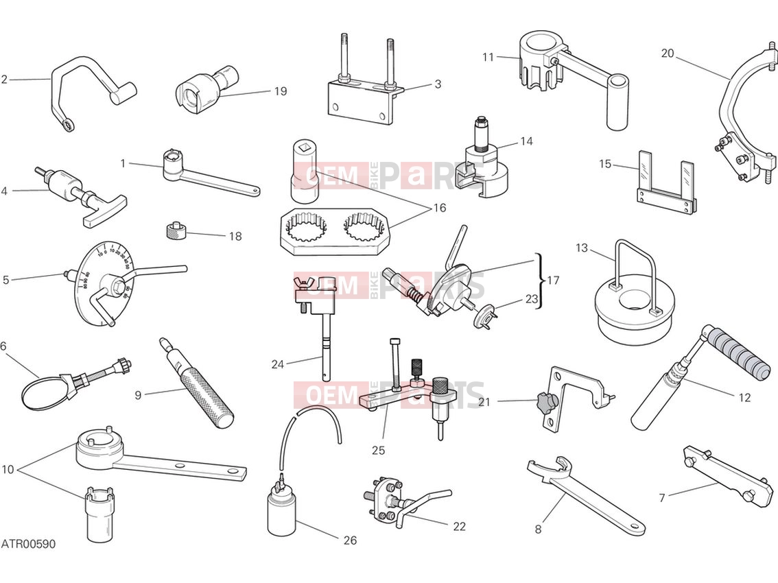 DUCATI 2024 Monster Plus Workshop service tools (engine)