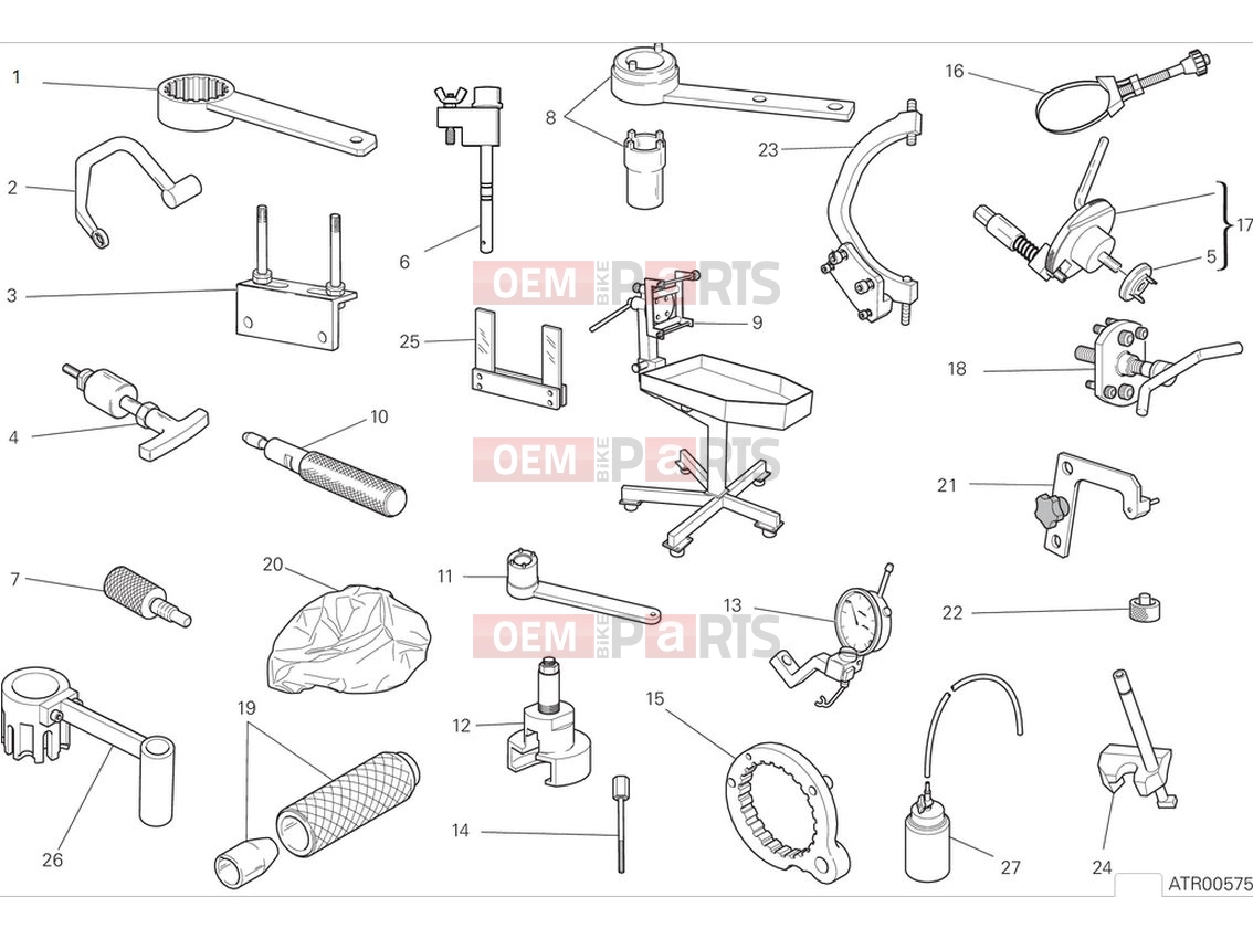 DUCATI 2024 Scrambler Icon Workshop service tools (engine)