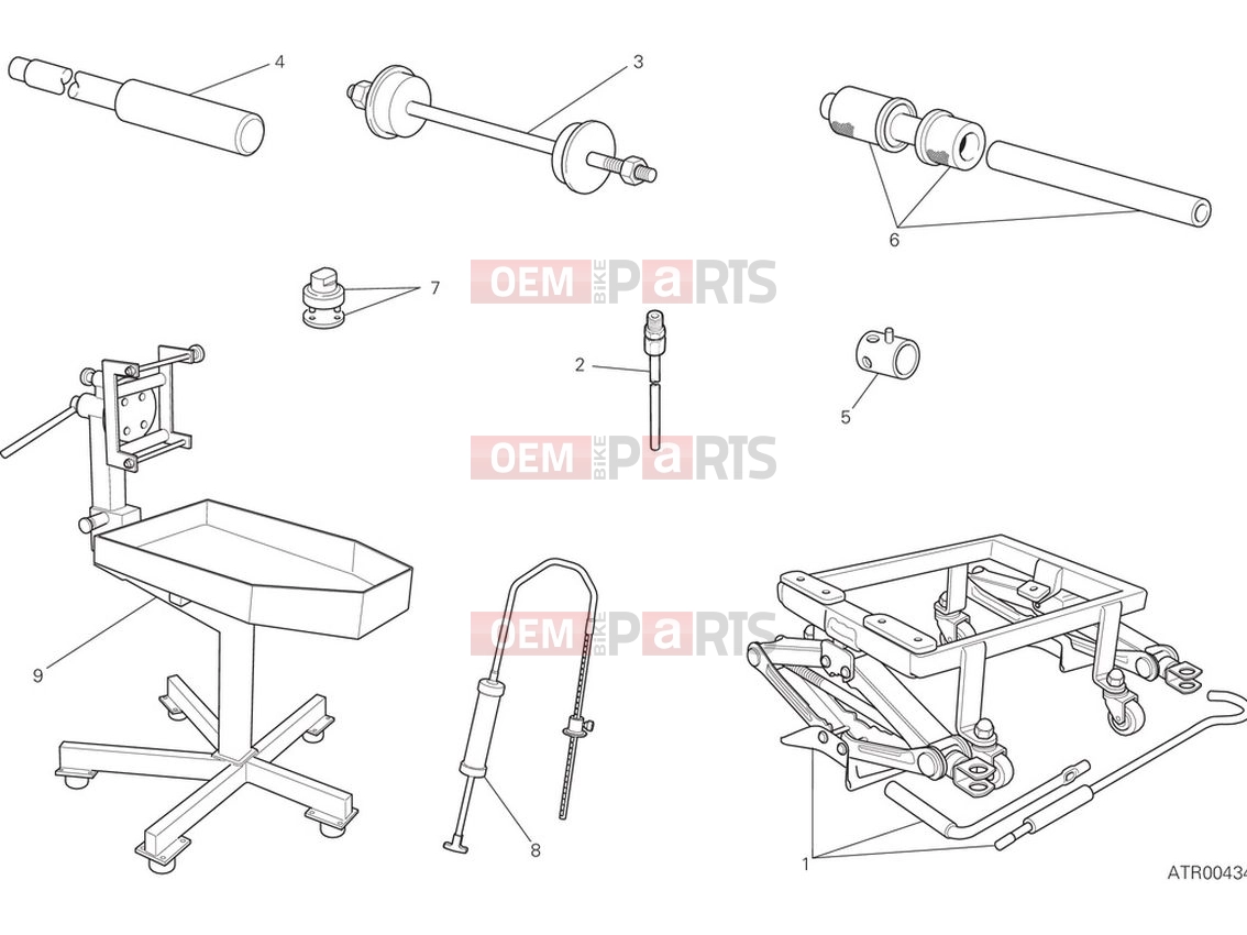 DUCATI 2022 Monster Workshop Service Tools Frame