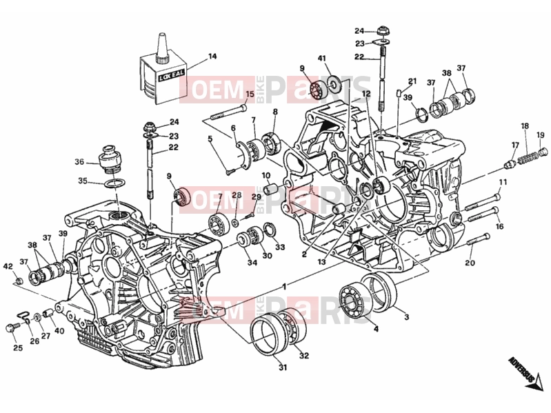 DUCATI 1996 Monster 900 CRANKCASE » ENGINE CASE