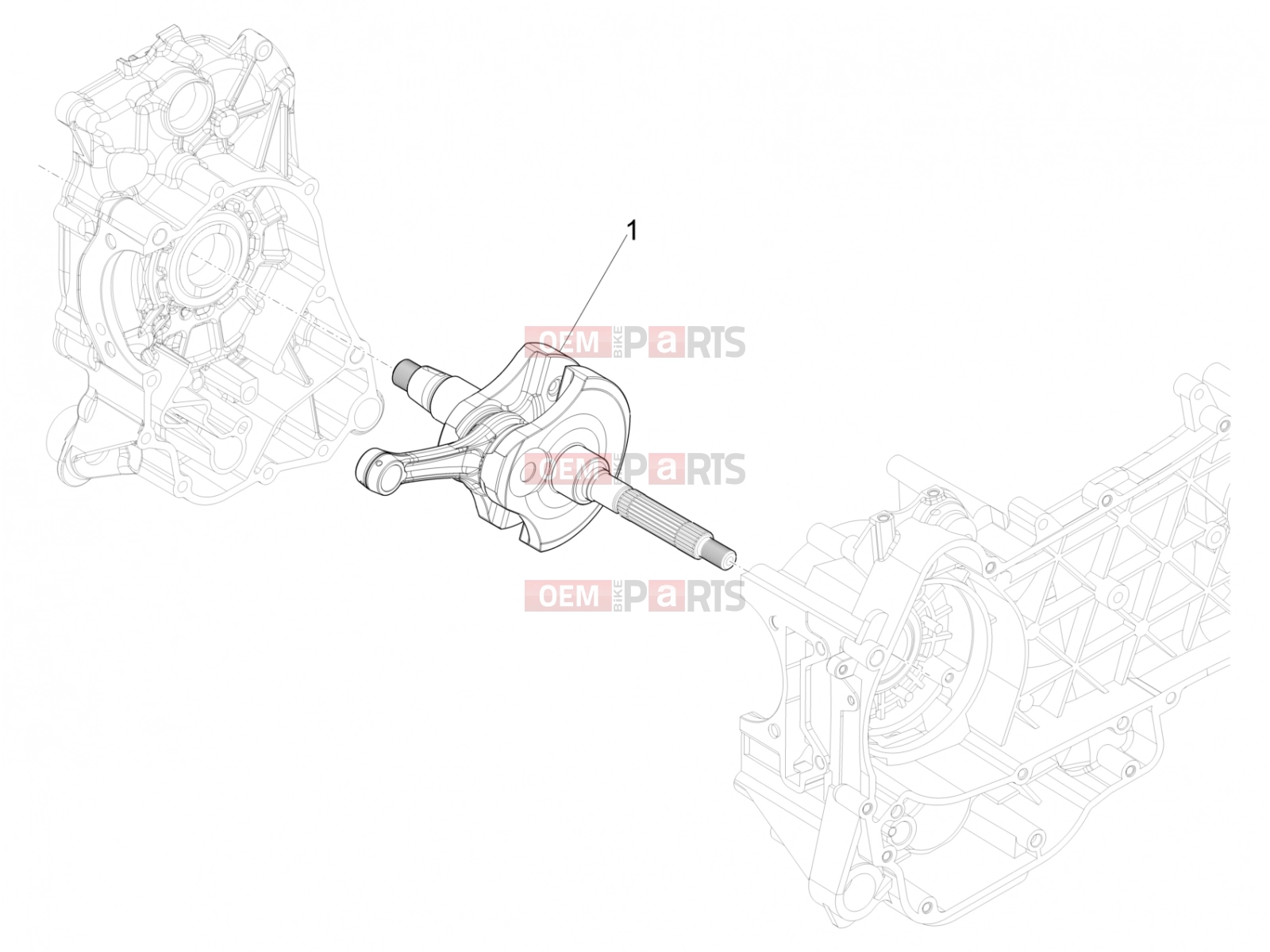 Engine » Cranckshaft - Piaggio Beverly 400 Deep Black E5 (EU) 2024