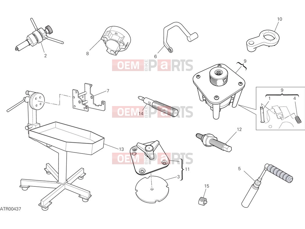 DUCATI 2025 Panigale V2 Workshop service tools - engine (2)