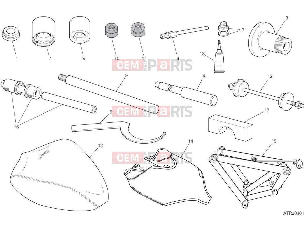 DUCATI 2025 Panigale V4 S Workshop service tools - frame