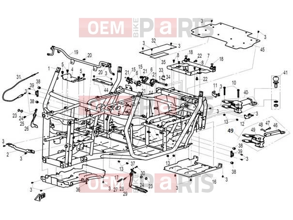 CFMOTO 2012 UTV UFORCE 600 (CF600-5) FRAME
