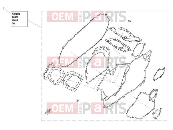 CFMOTO 2016 UTV UFORCE 800 (CF800-3) ENGINE GASKET SET - E29