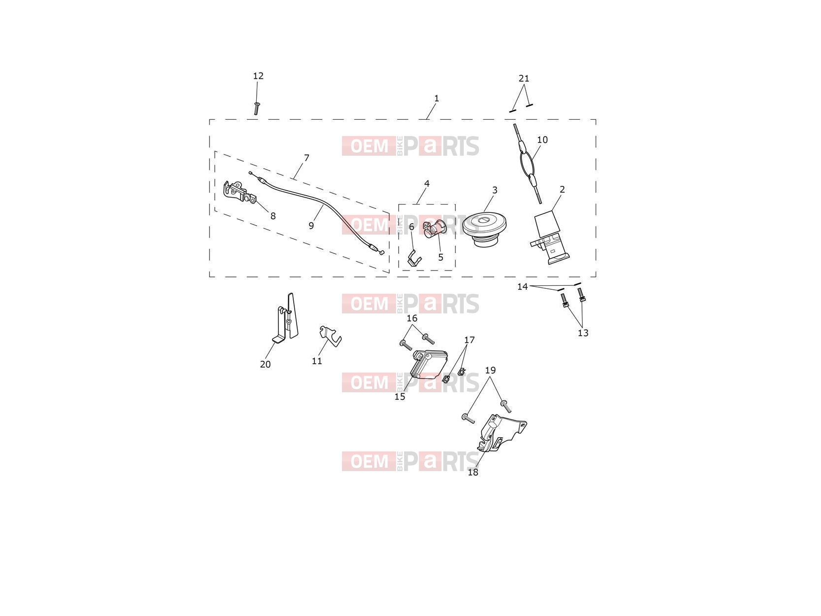 Triumph 2023 Thruxton RS Ignition Switch & Lockset