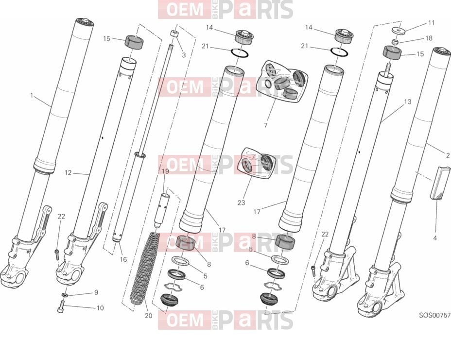 DUCATI 2017 Scrambler Classic FRONT FORK