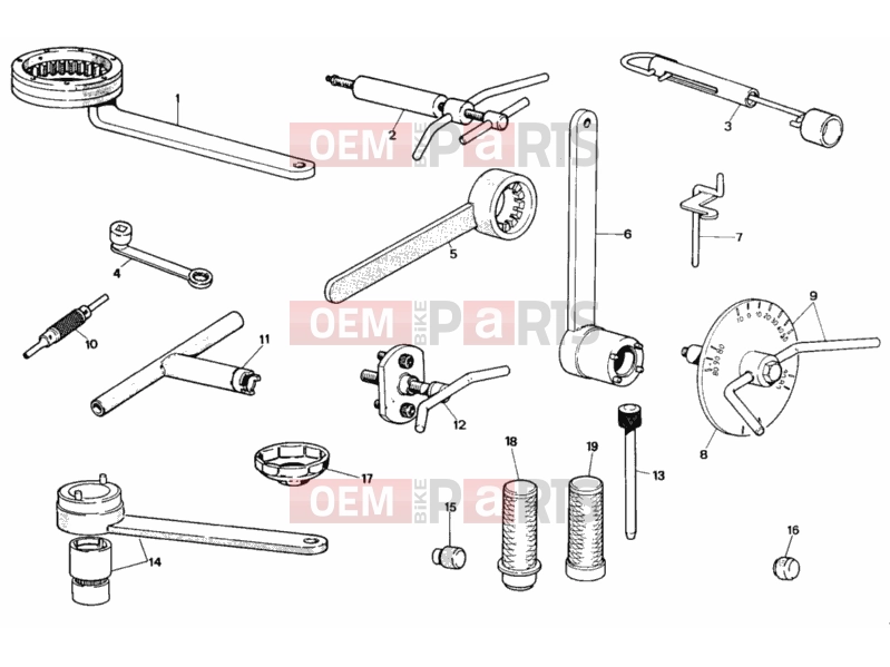 DUCATI 1991 907 I.E. WORKSHOP SERVICE TOOLS » SPECIAL TOOLS