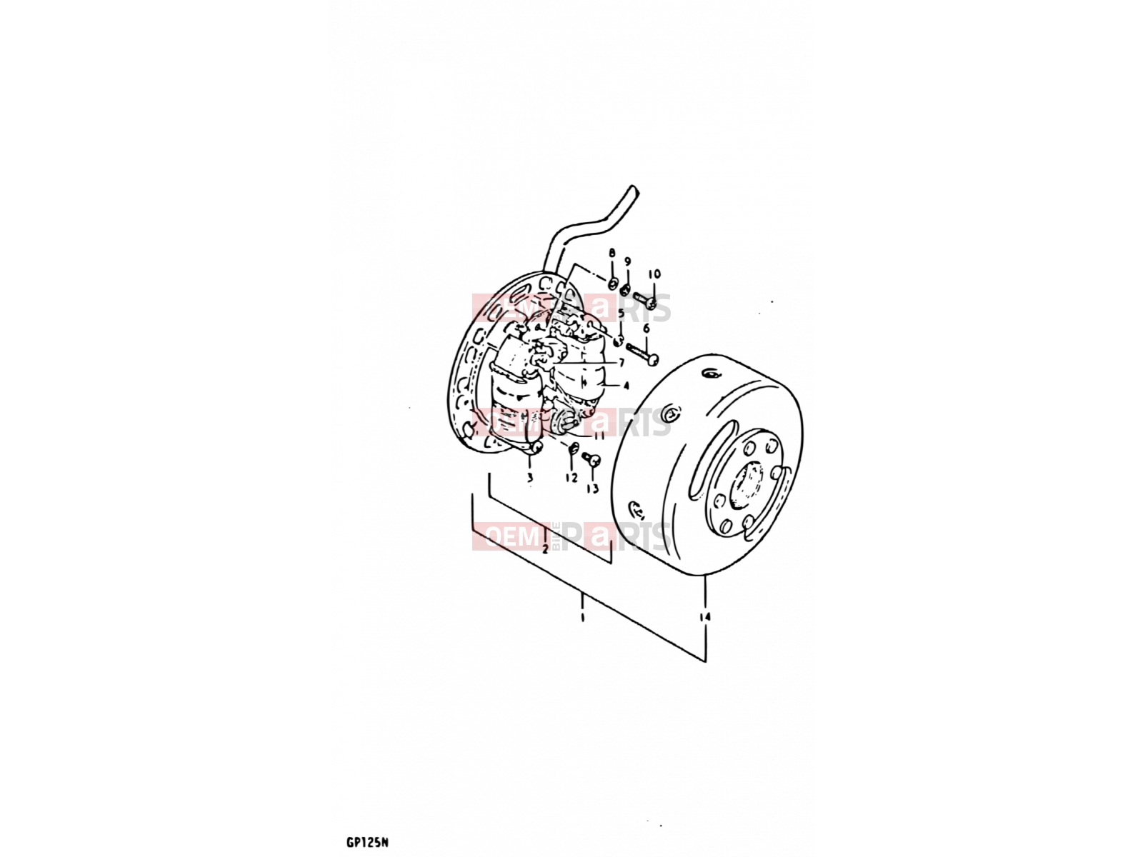 SUZUKI GP125 N (1992) 17 - MAGNETO (E02, E04, E17, E18, E21, E22)
