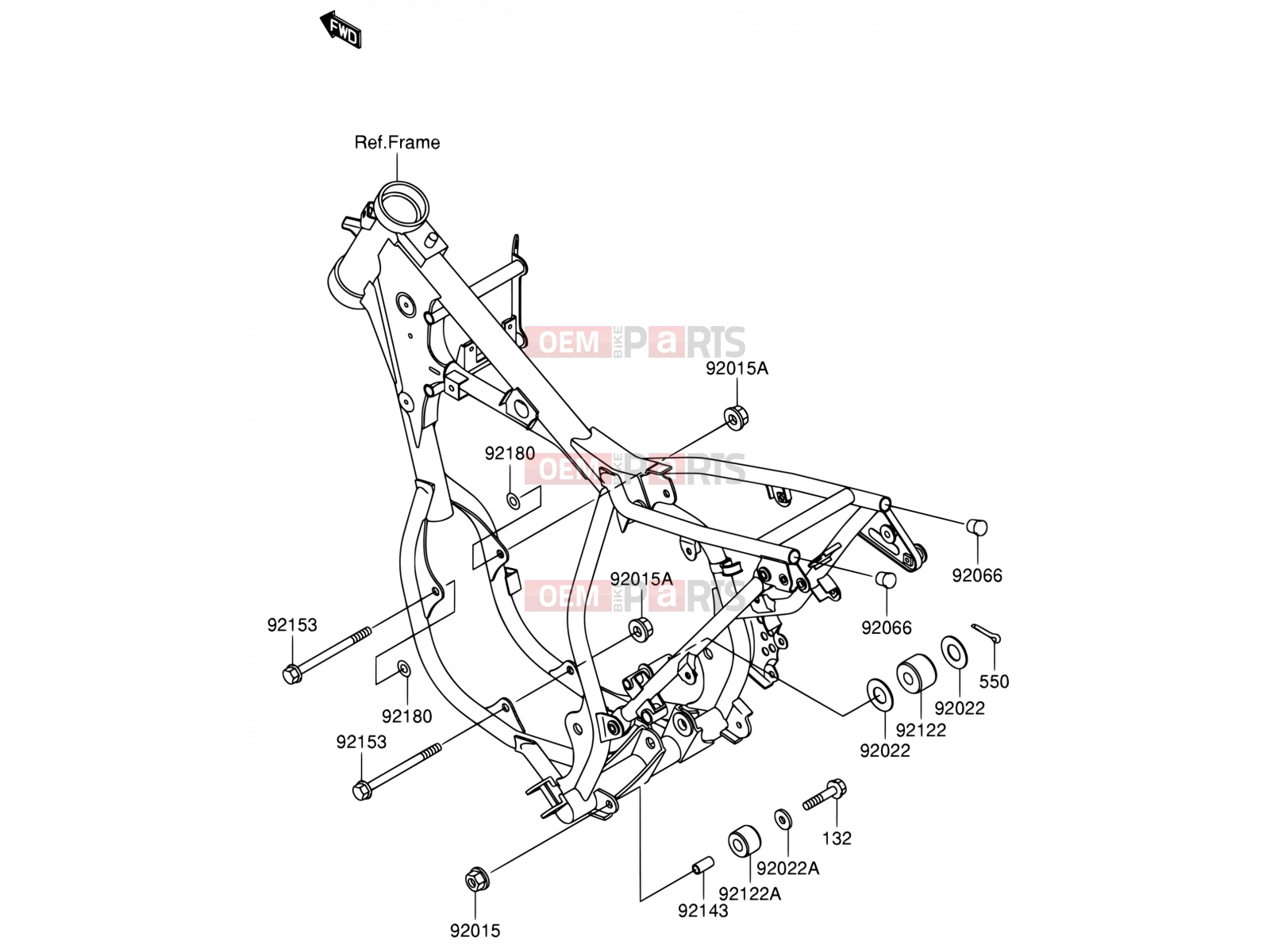 SUZUKI RM65 K4 (2004) (E21) 17 - ENGINE MOUNT