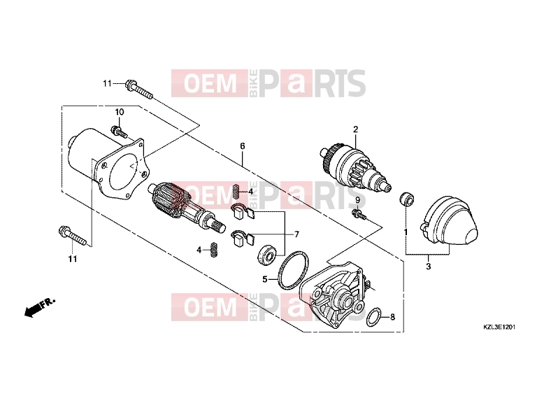 E-12-1 STARTER ENGINE (2) - Honda NSC110MPDE NSC110MPDE 2014